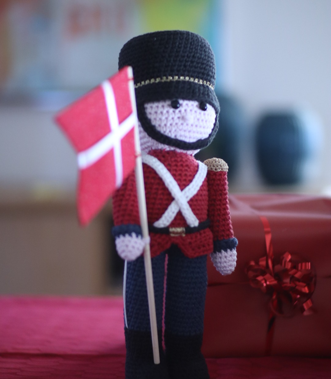 Fødselsdags garder med flag og lys